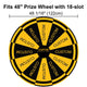 TheLAShop Custom Printed Dry Erase Board for Prize Wheels, 48in 18-Slot Image