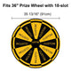 TheLAShop Custom Printed Dry Erase Board for Prize Wheels, 36in 18-Slot Image