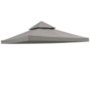 TheLAShop 8x8 ft Gazebo Canopy Top Replacement, Grey Image