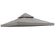 TheLAShop 8x8 ft Gazebo Canopy Top Replacement, Grey Image