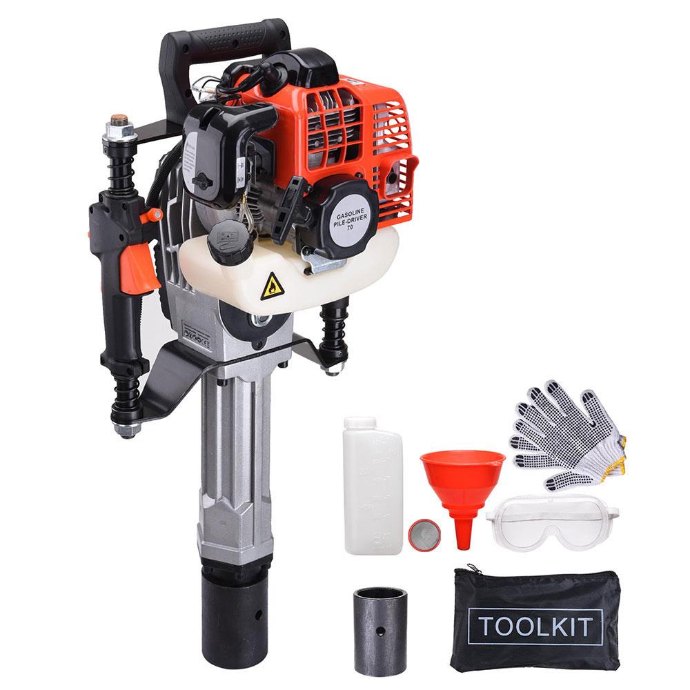 TheLAShop 52cc 1.7hp 2-stroke T-post EPA Gas Powered Petrol Pile Drive