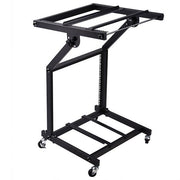 TheLAShop 9U Solid Steel Audio Mixer Rack with Crossbar 19" AV Cart Image