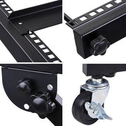 TheLAShop 9U Solid Steel Audio Mixer Rack with Crossbar 19" AV Cart Image