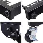 TheLAShop 12U Solid Steel Audio Mixer Rack 19" AV Cart Image