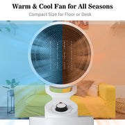 TheLAShop Portable Electric Space Heater & Cooling Fan 1500w