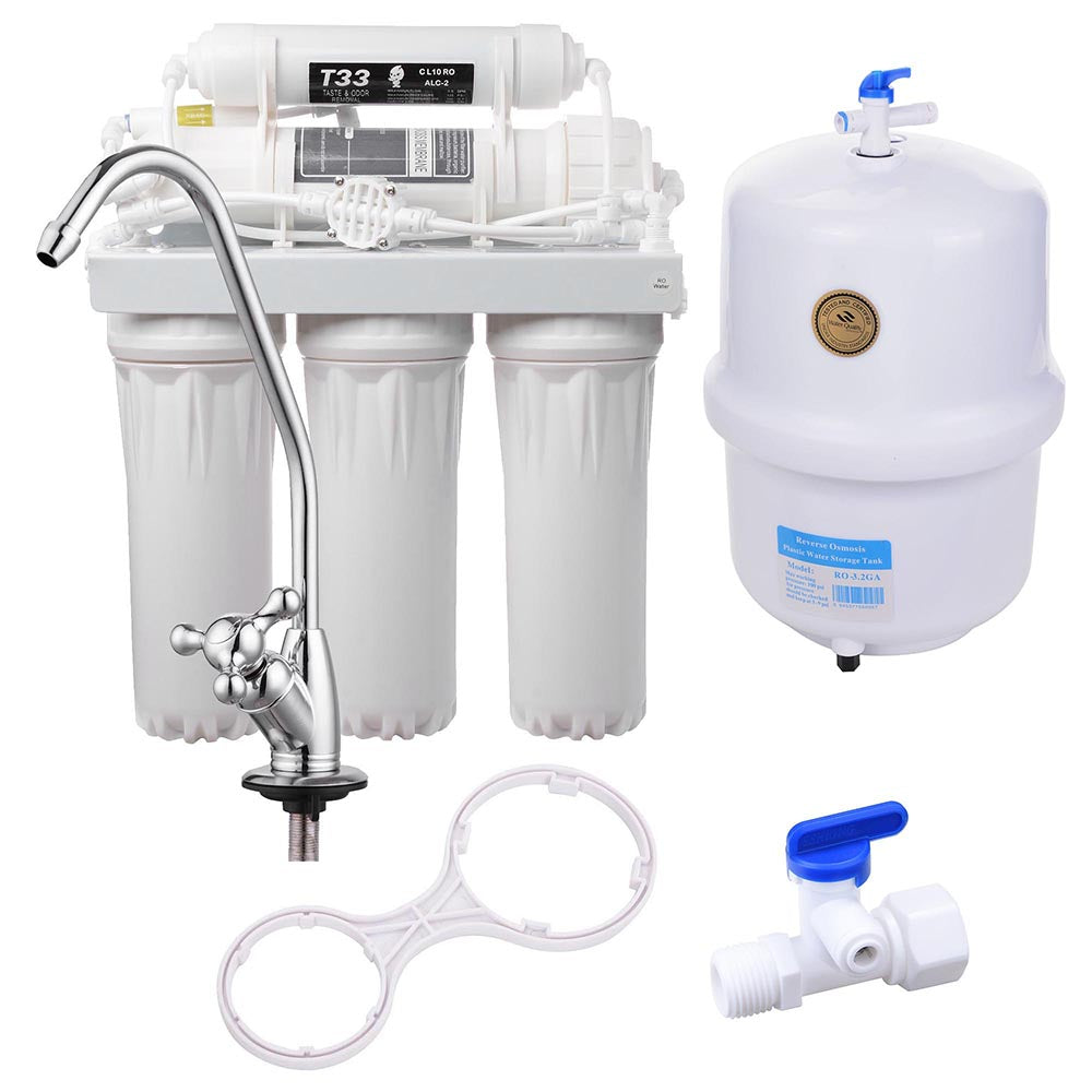 TheLAShop 5 Stage 50 GPD Reverse Osmosis Water Filtration System