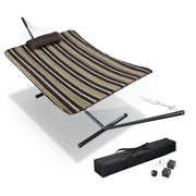 TheLAShop Heavy Duty Hammock with Stand, Net, Quilt & Pillow