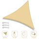TheLAShop 3' Triangle Sun Shade Sail Patio Deck Outdoor Wind Tarp