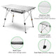 TheLAShop Aluminum Folding Camping Table Rollup Adjustable Height