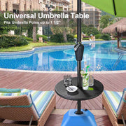 TheLAShop Patio Beach Umbrella Table Tray 20x1.5in