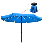 TheLAShop 10ft 8-rib Patio Umbrella Solar String Lights