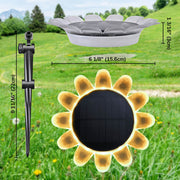 TheLAShop Solar Yard Light Sunflower with Stake Outdoor Waterproof RGB
