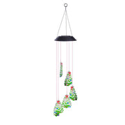 TheLAShop Christmas Tree Solar LED Light Wind Chime Decor Lighting