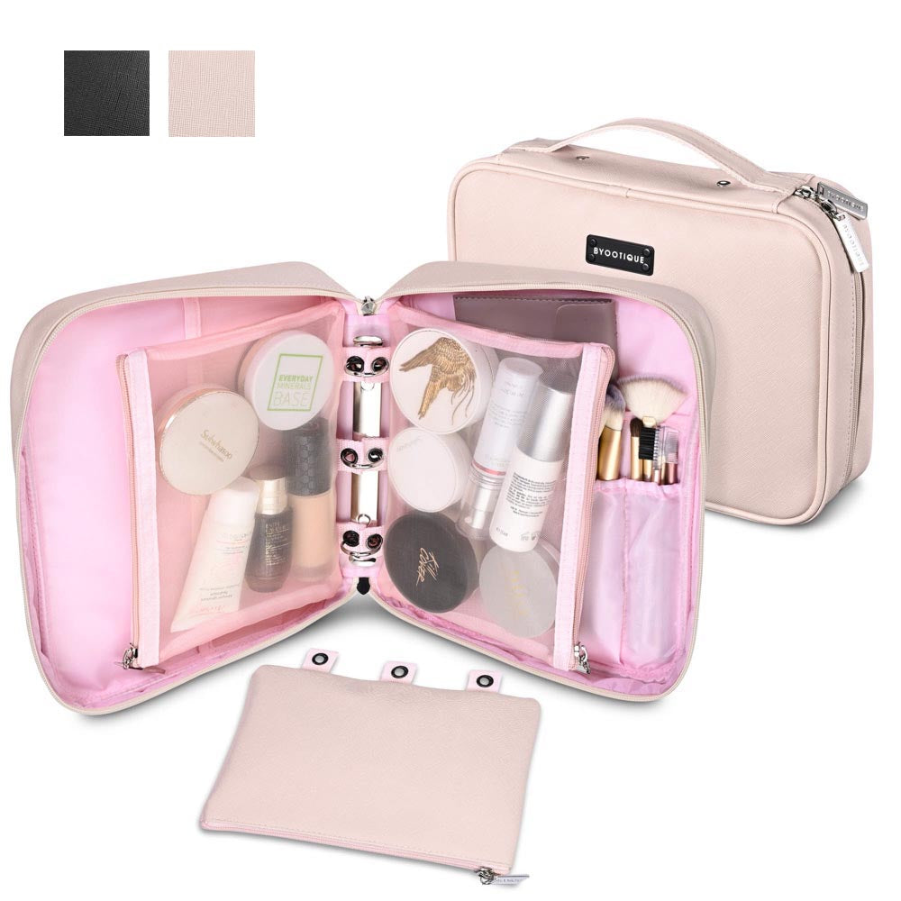 Byootique Makeup Brush Holder Case PU Cosmetic Organizer Travel