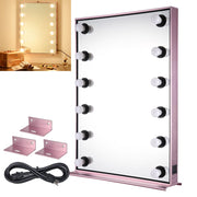 TheLAShop Large Hollywood Vanity Mirror w/ Lights 24"x34" Tabletop Wall Mount