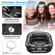 TheLAShop Shampoo Bowl Inflatable Hair Wash Sink for Home Salon 2-Pack