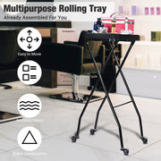 TheLAShop Folding Rolling Color Tray Cart Salon Hairstylist