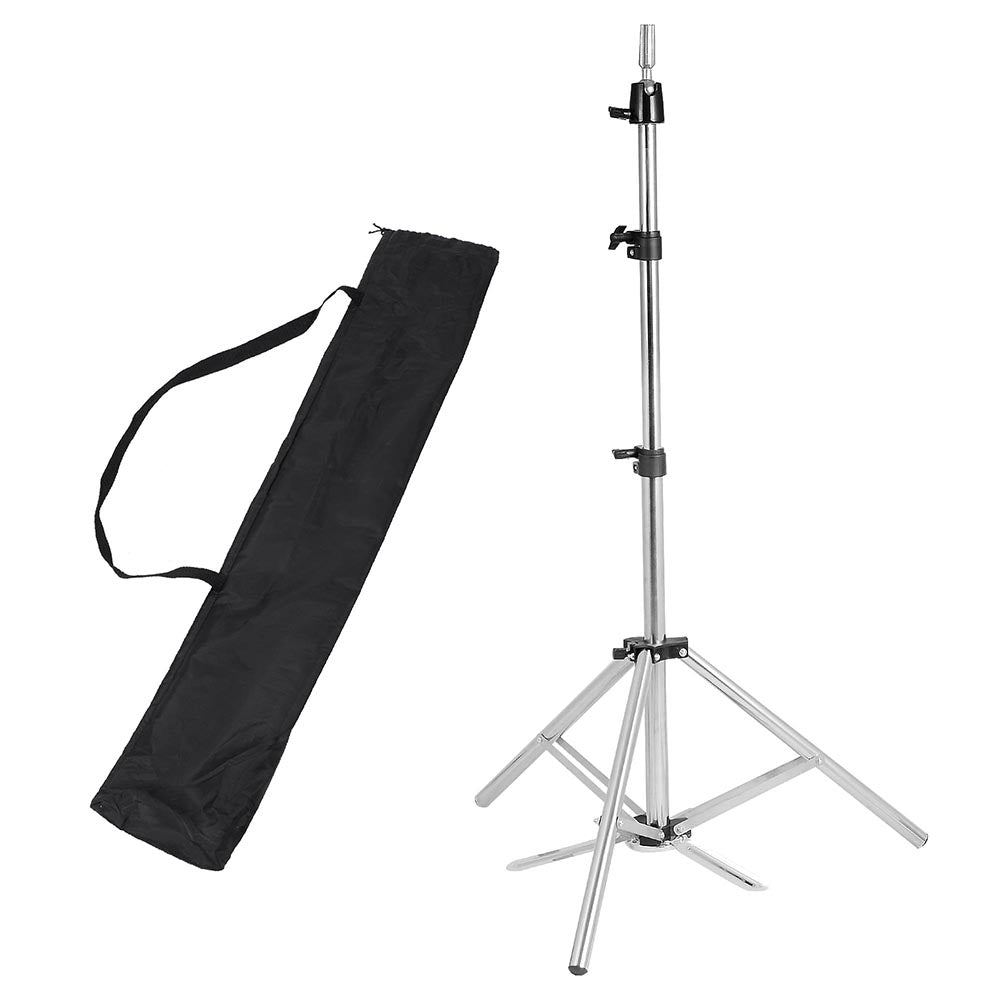 Mannequin Head Stand, Max Length 22 Inch Adjustable Metal Tripod