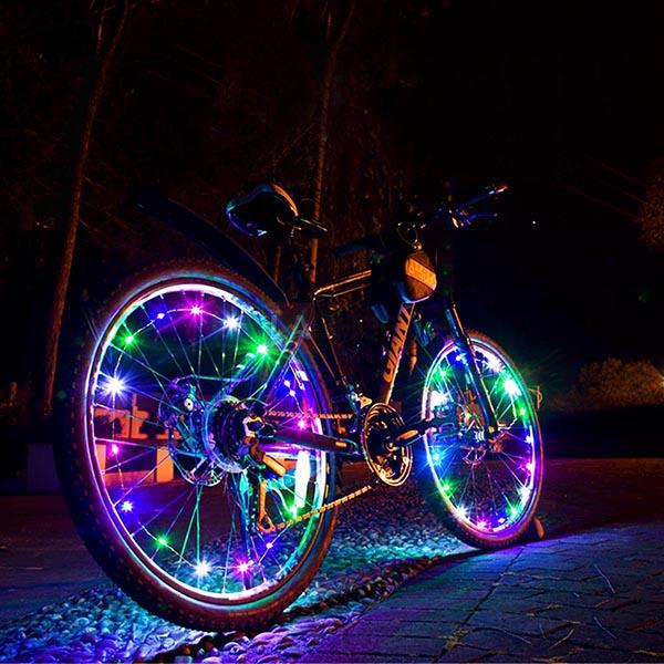 Bike cheap string lights