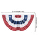 TheLAShop 1.5x3ft American Bunting Flag for Porch Outdoor(2ct/6ct)