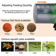 AquaBasik Automatic Fish Feeder 200ml LCD Timer