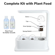 TheLAShop Countertop Hydroponic Kit with LED Grow Lights 3 Seed Pods