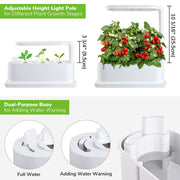 TheLAShop Countertop Hydroponic Kit with LED Grow Lights 3 Seed Pods