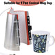 TheLAShop 17oz Stainless Steel Mug Attachment for Heat Press Machine
