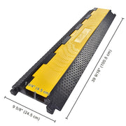 TheLAShop 3-channel Cable Ramp Warehouse Sidewalk Cable Wire Cover