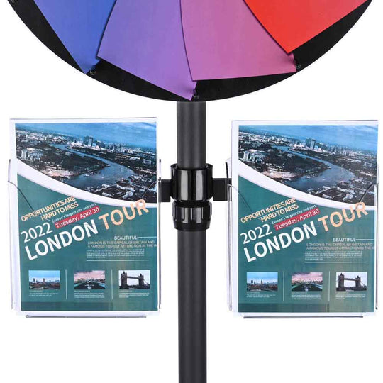 TheLAShop Wheel Acrylic Brochure Holder A4 Letter Size 2ct/Pack