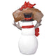 TheLAShop Christmas Figurine with LED Lights (Santa Snowman Optional)