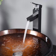 Aquaterior Bathroom Vessel Faucet Hot & Cold 12"H Square