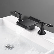 TheLAShop Widespread Bathroom Faucet 2-Handle 3 Hole Hot & Cold