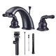 TheLAShop Widespread Bathroom Sink Faucet 2-handle 4"H w/ Drain