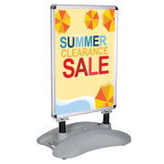 TheLAShop 23"x33" Poster Pavement Sign w/ Water-Fill Base Sidewalk Sign