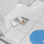 Aquaterior 4"x4" Square Shower Drain Floor Drain w/ Grate Strainer
