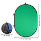 TheLAShop Chromakey Blue Green Screen Collapsible Backdrop 5x6.5ft Image