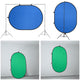 TheLAShop Chromakey Collapsible Blue Green Screen with Stand 5x7ft Image