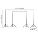 TheLAShop 8x10 ft Backdrop Stand for Party Decoration Baby Shower Decor Image