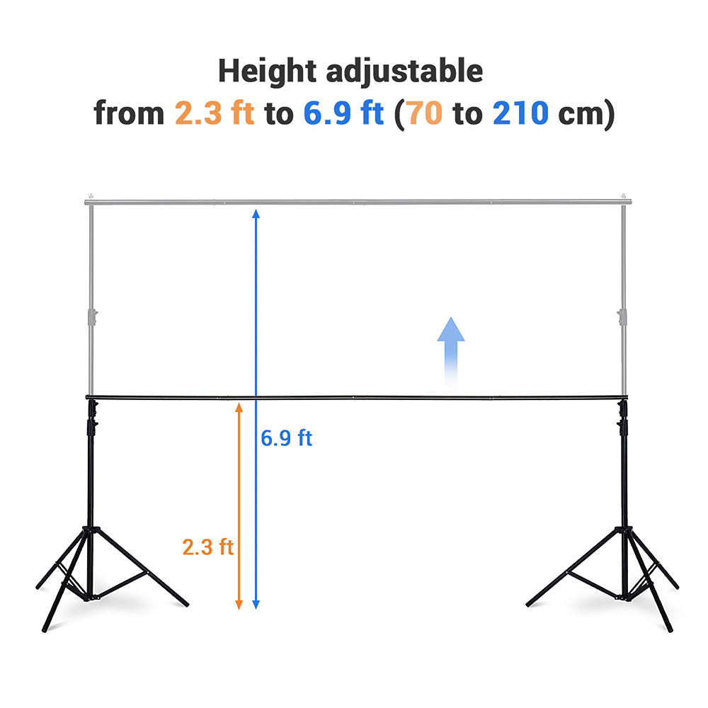 TheLAShop 7x10 ft Backdrop Stand for Party Decorations Portable