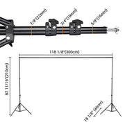 TheLAShop 7x10 ft Backdrop Stand for Party Decorations Portable Support, 1ct/pack Image
