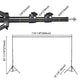 TheLAShop 7x10 ft Backdrop Stand for Party Decorations Portable Support, 1ct/pack Image
