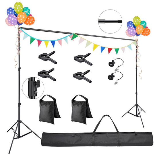 TheLAShop 7x10 ft Backdrop Stand for Party Decorations Portable Suppor –