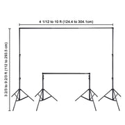 TheLAShop 9.5x10 ft Backdrop Stand Photo Studio Party Baby Shower Decor