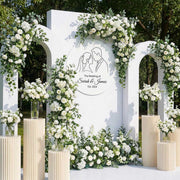 TheLAShop 3Pcs White Paper Cylinder Pedestals (16",24",32") Image
