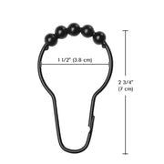 TheLAShop Curtain Rod Hooks for String Lights, Backdrop 12ct/pk Image