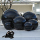 TheLAShop Set of 6 Inflatable Mirror Ball with Pump Event Party Decor, Black Image