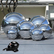 TheLAShop Set of 6 Inflatable Mirror Ball with Pump Event Party Decor, Silver Image