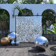 TheLAShop Inflatable Mirror Ball 20"-60" (Iridescent, Gold, Silver, Black Option) Image