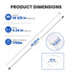 TheLAShop 1000mm 39" Self-Locking Nylon Zip Ties Wraps 20pcs Image